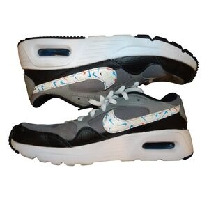 Nike Air Max Kids 4.5Y Youth Gray Black White Multi Swoosh Sneakers DM7592
